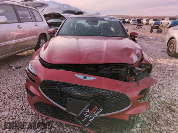 2022 Genesis G70 3.3T z VIN KMTG54TE3NU088591, wystawiony jako Copart lot #85343234 z przebiegiem 43 764 mil mil oraz Szkoda całkowita • Salvage title. Historia ofert i sprzedaży dostępna na DreamBid. Obrazek 5.