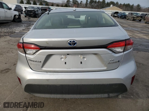 2023 Toyota Corolla Hybrid LE with VIN JTDBDMHE9P3006960, listed as a Copart auction lot 88252365 with 0 mi miles and Salvage Title. Bid and sale history available at carsss.com. Image 6.
