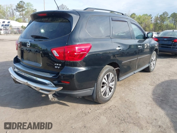2017 Nissan Pathfinder SV with VIN 5N1DR2MM7HC651986, listed as a IAAI auction lot 42012621 with 379,678 mi miles. Bid and sale history available at carsss.com. Image 4.