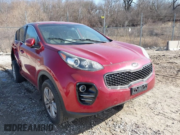 2017 Kia Sportage LX with VIN KNDPMCACXH7242679, listed as a IAAI auction lot 41448863 with 94,288 mi miles and . Bid and sale history available at DreamBid. Image 1.