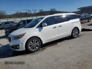 2015 Kia Sedona SX-L with VIN KNDME5C16F6034552, listed as a Copart auction lot 45478085 with 150,158 mi miles and Salvage Title. Bid and sale history available at carsss.com. Image 1.