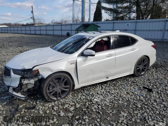 2019 Acura TLX w/A-Spec Pkg with VIN 19UUB2F6XKA003764, listed as a Copart auction lot 44175755 with 78,175 mi miles and Salvage Title. Bid and sale history available at carsss.com. Image 1.