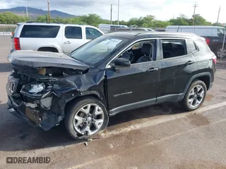 2018 Jeep Compass Limited with VIN 3C4NJDCB9JT423168, listed as a IAAI auction lot 40405647 with 59,167 mi miles. Bid and sale history available at carsss.com. Image 17.