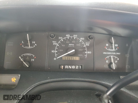 1995 Ford F-150 with VIN 1FTEF14NXSNA76234, listed as a Copart auction lot 52021645 with 168,695 mi miles and Salvage Title. Bid and sale history available at carsss.com. Image 9.