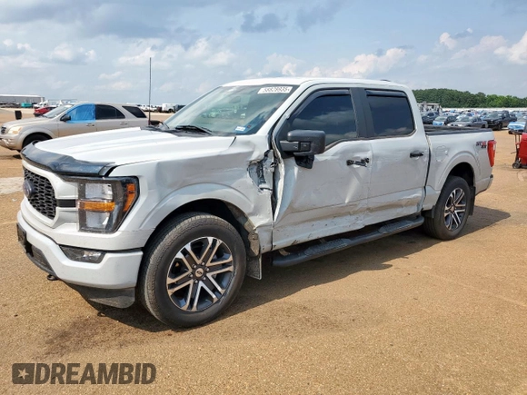 2023 Ford F-150 XL с VIN 1FTEW1EP3PFC20868, выставлен на аукционе Copart как лот 58828935 с пробегом 27 171 миль миль и Списание • Salvage title. История ставок и продаж доступна на DreamBid. Изображение 1.