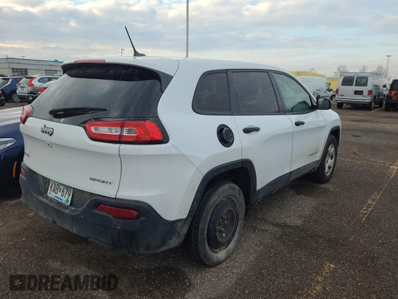 2017 Jeep Cherokee Sport with VIN 1C4PJMAB3HW654079, listed as a IAAI auction lot 42180951 with 113,466 mi miles and . Bid and sale history available at DreamBid. Image 1.