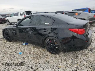 2015 Infiniti Q50 Sport with VIN JN1BV7AR5FM408935, listed as a Copart auction lot 51476815 with 111,372 mi miles and Salvage title. Bid and sale history available at DreamBid. Image 2.