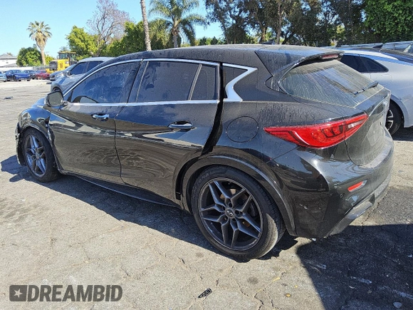 2017 Infiniti QX30 Sport with VIN SJKCH5CP6HA026634, listed as a Copart auction lot 53556035 with 91,805 mi miles and Clean title. Bid and sale history available at DreamBid. Image 2.