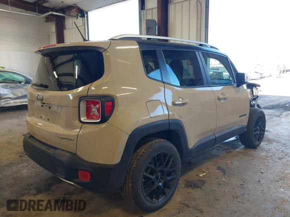 2016 Jeep Renegade Limited with VIN ZACCJBDT5GPD32272, listed as a IAAI auction lot 41725388 with 85,170 mi miles and . Bid and sale history available at DreamBid. Image 4.