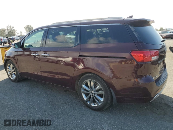 2015 Kia Sedona SX-L with VIN KNDME5C10F6037740, listed as a Copart auction lot 51162595 with 128,111 mi miles and Salvage Title. Bid and sale history available at DreamBid. Image 2.