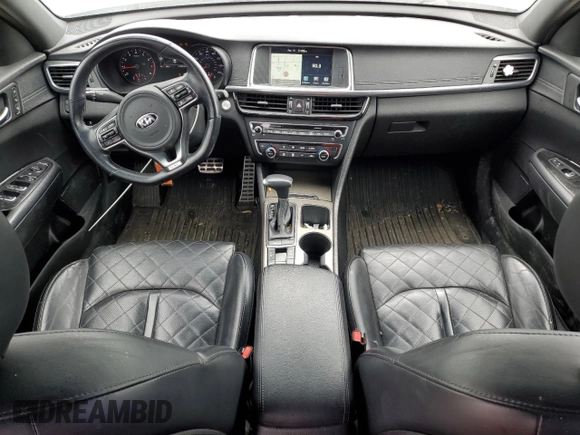 2016 Kia Optima SXL Turbo with VIN 5XXGV4L20GG037840, listed as a Copart auction lot 52806045 with 117,414 mi miles and Salvage title. Bid and sale history available at DreamBid. Image 8.