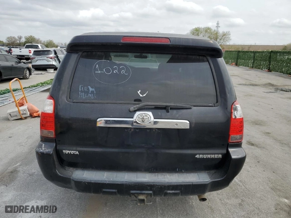 2007 Toyota 4Runner SR5 with VIN JTEBU14R270122778, listed as a Copart auction lot 44969054 with 0 mi miles and Clean Title. Bid and sale history available at carsss.com. Image 6.