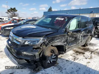 2021 Honda Pilot EX-L with VIN 5FNYF6H53MB102839, listed as a Copart auction lot 44571005 with 157,614 mi miles and Non Repairable. Bid and sale history available at carsss.com. Image 1.