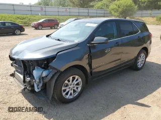 2021 Chevrolet Equinox LT with VIN 3GNAXUEV1ML315191, listed as a Copart auction lot 60262565 with 55,226 mi miles and Salvage title. Bid and sale history available at DreamBid. Image 1.