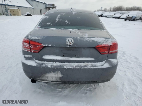 2013 Volkswagen Passat TDI SE w/Sunroof with VIN 1VWBN7A37DC113554, listed as a Copart auction lot 45937395 with 0 mi miles and Non Repairable. Bid and sale history available at carsss.com. Image 6.