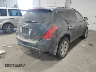 2006 Nissan Murano SL with VIN JN8AZ08W36W514065, listed as a IAAI auction lot 41335177 with 169,662 mi miles and . Bid and sale history available at DreamBid. Image 4.