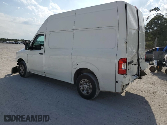 2020 Nissan NV Cargo S with VIN 1N6BF0LY9LN807128, listed as a Copart auction lot 61111855 with 111,074 mi miles and Non repairable. Bid and sale history available at DreamBid. Image 2.