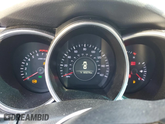 2014 Kia Optima LX with VIN 5XXGM4A74EG295356, listed as a Copart auction lot 50919795 with 183,274 mi miles and Salvage Title. Bid and sale history available at carsss.com. Image 9.
