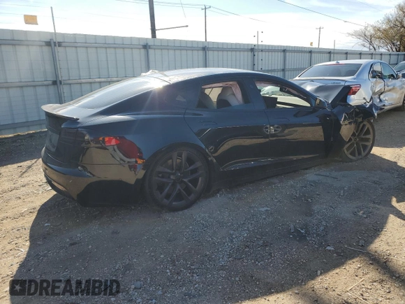 2021 Tesla Model S Long Range with VIN 5YJSA1E51MF439988, listed as a Copart auction lot 78455674 with Not provided miles and Salvage title. Bid and sale history available at DreamBid. Image 3.