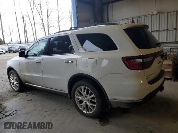 2014 Dodge Durango Citadel with VIN 1C4SDJET7EC467069, listed as a Copart auction lot 88552685 with 161,105 mi miles and Salvage Title. Bid and sale history available at DreamBid. Image 2.