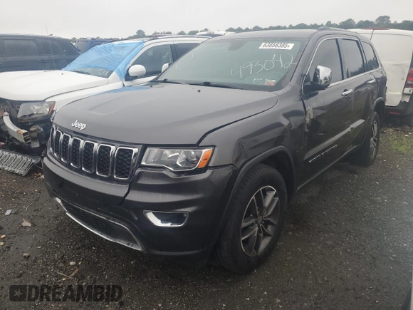 2018 Jeep Grand Cherokee Limited with VIN 1C4RJFBGXJC493042, listed as a Copart auction lot 63858385 with 151,837 mi miles and Non repairable. Bid and sale history available at DreamBid. Image 1.