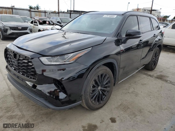2023 Toyota Highlander L with VIN 5TDKDRAH5PS520675, listed as a Copart auction lot 47816885 with 15,397 mi miles and Salvage Title. Bid and sale history available at carsss.com. Image 1.