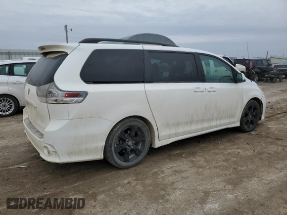 2012 Toyota Sienna SE with VIN 5TDXK3DC5CS187882, listed as a Copart auction lot 47955425 with 289,654 mi miles and Salvage Title. Bid and sale history available at carsss.com. Image 3.