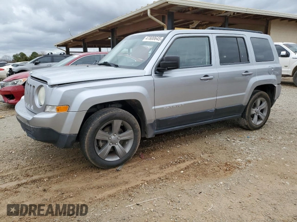2014 Jeep Patriot Latitude with VIN 1C4NJPFA2ED853737, listed as a Copart auction lot 47800645 with 97,613 mi miles and Salvage Title. Bid and sale history available at carsss.com. Image 1.