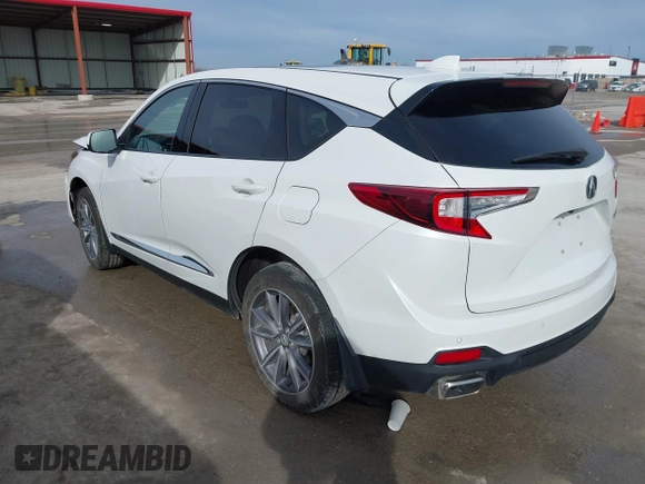 2023 Acura RDX w/Technology Package with VIN 5J8TC2H50PL000526, listed as a IAAI auction lot 41651420 with 33,354 mi miles. Bid and sale history available at carsss.com. Image 3.