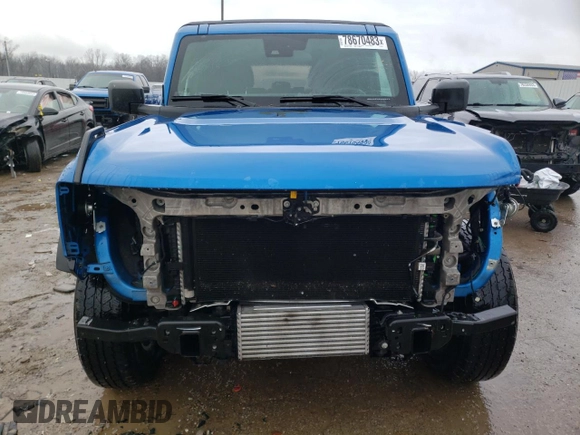 2022 Ford Bronco with VIN 1FMDE5BH0NLA80808, listed as a Copart auction lot 78670483 with 69,025 mi miles. Bid and sale history available at carsss.com. Image 5.