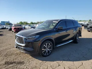 2023 Infiniti QX60 Sensory with VIN 5N1DL1GS2PC371655, listed as a Copart auction lot 57074995 with 20,018 mi miles and Salvage title. Bid and sale history available at DreamBid. Image 1.