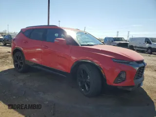 2022 Chevrolet Blazer RS with VIN 3GNKBKRS8NS137567, listed as a Copart auction lot 53806235 with 71,174 mi miles and Salvage title. Bid and sale history available at DreamBid. Image 4.