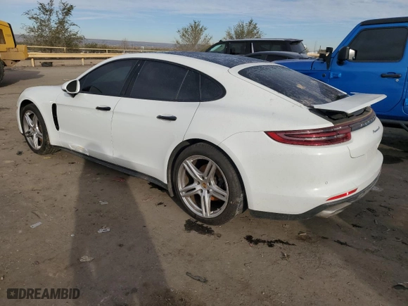 2017 Porsche Panamera with VIN WP0AA2A74HL102677, listed as a Copart auction lot 79771384 with 0 mi miles and Salvage Title. Bid and sale history available at carsss.com. Image 2.