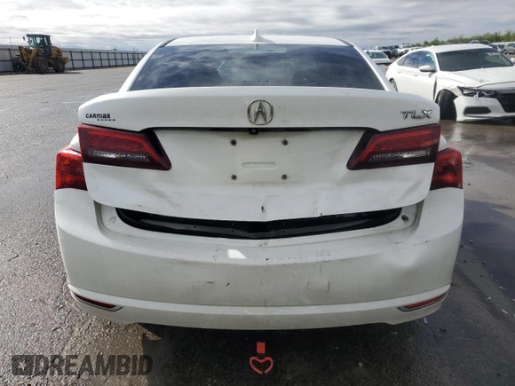 2016 Acura TLX with VIN 19UUB1F37GA000618, listed as a Copart auction lot 49133985 with 160,416 mi miles and Salvage title. Bid and sale history available at DreamBid. Image 6.