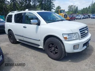 2005 Infiniti QX56 z VIN 5N3AA08C25N800604, wystawiony jako IAAI lot #42495962 z przebiegiem 266 669 mil mil oraz . Historia ofert i sprzedaży dostępna na DreamBid. Obrazek 1.