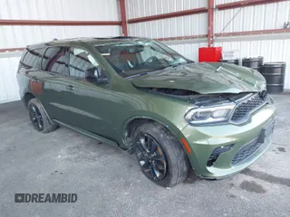 2021 Dodge Durango GT Plus with VIN 1C4RDJDG7MC696885, listed as a IAAI auction lot 41877464 with 85,835 mi miles. Bid and sale history available at carsss.com. Image 1.