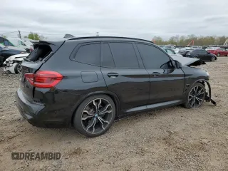 2020 BMW X3 M Competition with VIN 5YMTS0C0XL9C16466, listed as a Copart auction lot 51791004 with 0 mi miles and Salvage Title. Bid and sale history available at carsss.com. Image 3.
