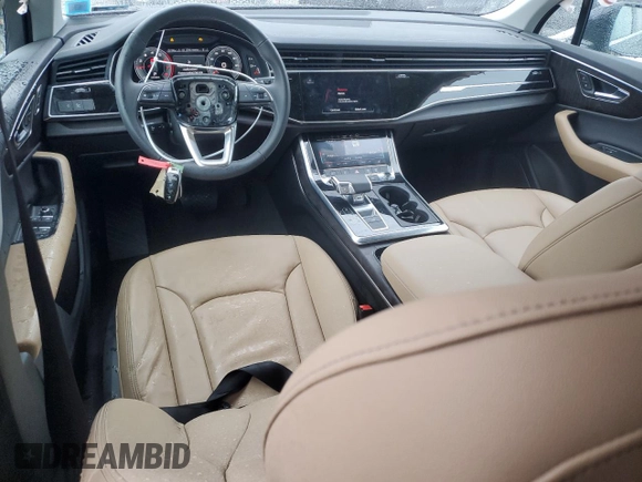2025 Audi Q7 with VIN WA1AVBF74SD006539, listed as a Copart auction lot 86292464 with 8,563 mi miles and Salvage title. Bid and sale history available at DreamBid. Image 8.