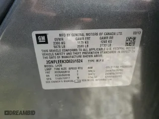 2013 Chevrolet Equinox LT with VIN 2GNFLEEK3D6291624, listed as a Copart auction lot 49132495 with 134,451 mi miles and Clean Title. Bid and sale history available at carsss.com. Image 15.