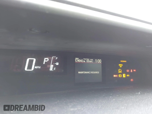 2017 Toyota Prius One z VIN JTDKDTB37H1595957, wystawiony jako IAAI lot #41380936 z przebiegiem 124 042 mil mil oraz . Historia ofert i sprzedaży dostępna na DreamBid. Obrazek 7.