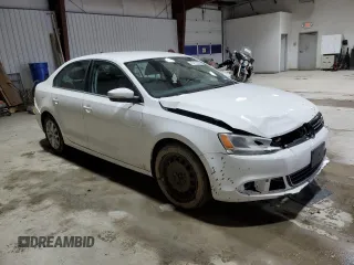 2013 Volkswagen Jetta Sedan SE with VIN 3VWDP7AJ6DM422500, listed as a Copart auction lot 45179555 with 128,933 mi miles and Salvage Title. Bid and sale history available at carsss.com. Image 4.