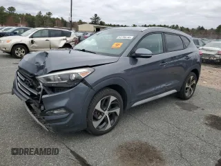 2017 Hyundai Tucson Sport with VIN KM8J3CA29HU495246, listed as a Copart auction lot 52799745 with 107,162 mi miles and Salvage Title. Bid and sale history available at DreamBid. Image 1.