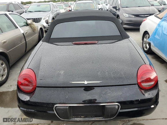2002 Ford Thunderbird w/Hardtop Premium with VIN 1FAHP60A82Y109827, listed as a Copart auction lot 74928954 with 0 mi miles and Salvage Title. Bid and sale history available at carsss.com. Image 6.