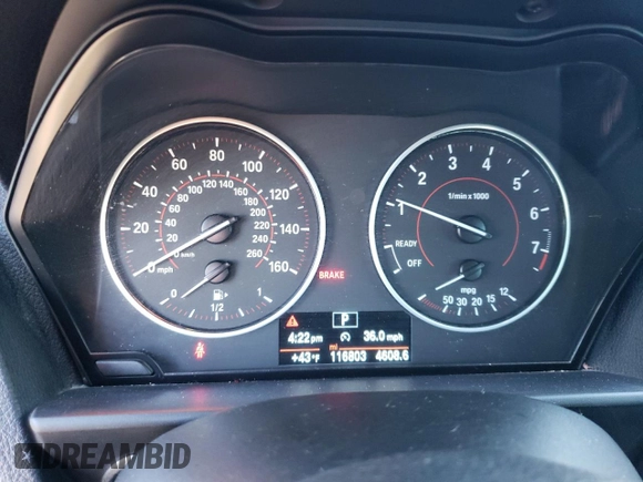 2016 BMW 2 Series 228i with VIN WBA1F9C55GV546771, listed as a Copart auction lot 38291464 with 116,803 mi miles. Bid and sale history available at carsss.com. Image 9.