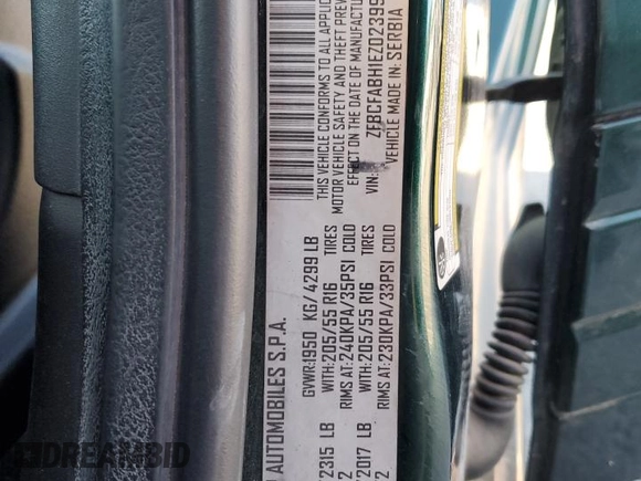 2014 FIAT 500L Easy with VIN ZFBCFABH1EZ023992, listed as a Copart auction lot 76139854 with 131,118 mi miles and Salvage Title. Bid and sale history available at carsss.com. Image 14.