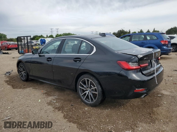 2019 BMW 3 Series 330i xDrive with VIN WBA5R7C5XKFH08171, listed as a Copart auction lot 57404905 with 45,340 mi miles and Salvage title. Bid and sale history available at DreamBid. Image 2.