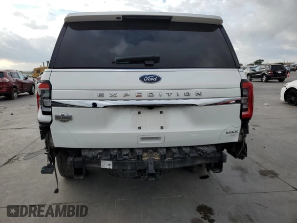 2022 Ford Expedition Max King Ranch with VIN 1FMJK1PT6NEA11370, listed as a Copart auction lot 78032954 with 39,975 mi miles and Salvage Title. Bid and sale history available at DreamBid. Image 6.