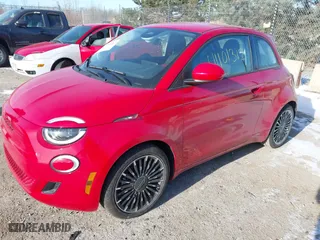 2024 FIAT 500e INSPI(RED) with VIN ZFAFFAA46RX213143, listed as a IAAI auction lot 41101312 with 4,254 mi miles. Bid and sale history available at carsss.com. Image 17.