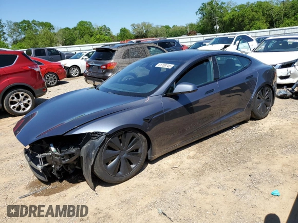2021 Tesla Model S Long Range z VIN 5YJSA1E56MF456558, wystawiony jako Copart lot #51759745 z przebiegiem 39 537 mil mil oraz Szkoda całkowita • Salvage title. Historia ofert i sprzedaży dostępna na DreamBid. Obrazek 1.