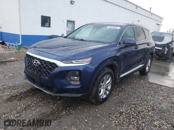 2019 Hyundai Santa Fe SE with VIN 5NMS2CAD6KH020584, listed as a Copart auction lot 66609482 with 73,652 mi miles. Bid and sale history available at carsss.com. Image 2.
